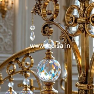 Designer Luxury Brass Crystal Railings CR-0659