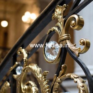 Luxury Home Decor Brass Crystal Railings CR-0664