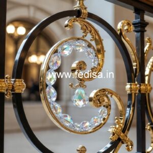 Brass Crystal Railings for Modern Homes CR-0676