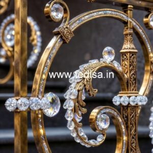 Royal Staircase Brass Crystal Designs CR-0688