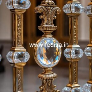 Premium Quality Crystal Brass Railings CR-0692