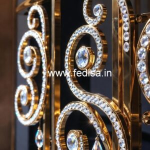 Rich Interior Brass Crystal Railings CR-0697