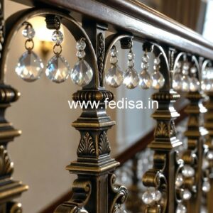 Luxury Brass Crystal Railings for Interiors CR-0705