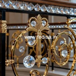 Stylish Brass Crystal Railings for Homes CR-0708