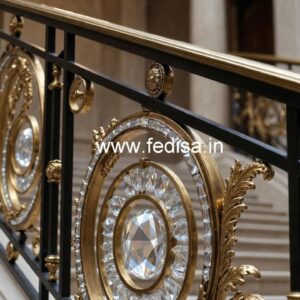 Classic Brass Crystal Railings for Luxury Homes CR-0719