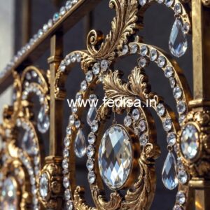 Designer Brass Crystal Railing Trends CR-0726