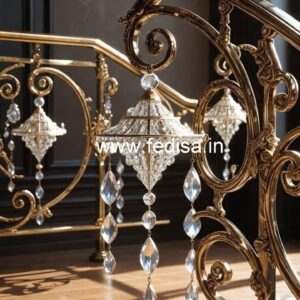 Royal Style Brass Crystal Railings CR-0729