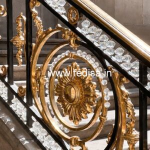 Luxury Brass Crystal Railings for Homes CR-0735