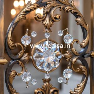 Classic Brass Crystal Staircase Designs CR-0736