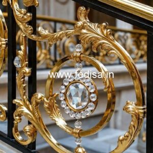 Modern Brass Crystal Railings with LED CR-0740