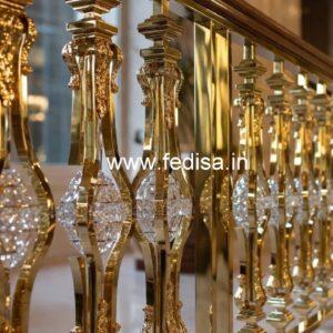 Luxury Brass Crystal Staircase Designs CR-0762