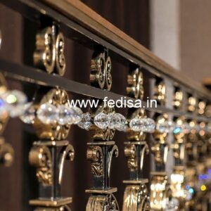 Classic Brass Crystal Railing Inspiration CR-0763