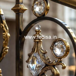 High-End Brass Crystal Railings for Interiors CR-0777