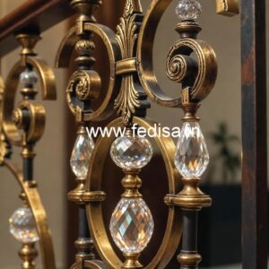 Premium Brass Crystal Railing Ideas CR-0778