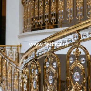 Stylish Brass Crystal Railings for Villas CR-0780