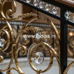 Luxury Brass Crystal Railings for Modern Villas CR-0786