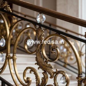 Premium Brass Crystal Railings for Luxury Homes CR-0788