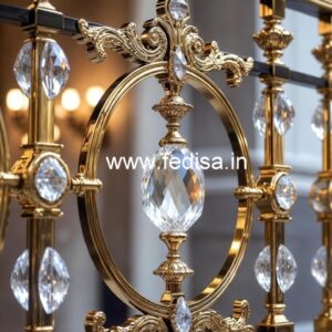 Elegant Brass Crystal Railings for Home Decor CR-0789