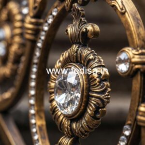 Stylish Brass Crystal Railings for Luxury Interiors CR-0795