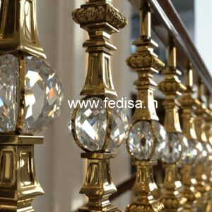 Luxury Brass Crystal Railings for Home Styling CR-0796