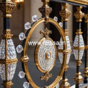 Designer Brass Crystal Railings for Architecture CR-0801