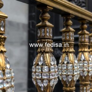 Stylish Brass Crystal Railings for Luxury Living CR-0803