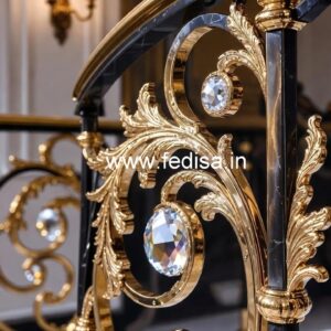 Classic Brass Crystal Railing Design Styles CR-0809