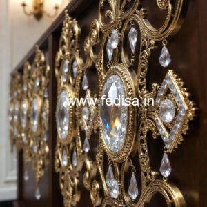 Designer Crystal Brass Railings for Modern Homes CR-0811