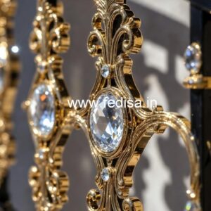 Modern Brass Crystal Railing with LED Lights CR-0821
