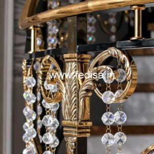 Stylish Brass Crystal Railing for Interiors CR-0822