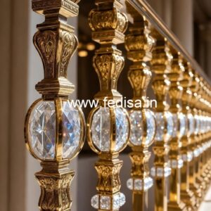 Designer Brass Crystal Staircase Concepts CR-0825