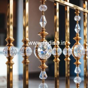 Stylish Brass Crystal Railings for Modern Interiors CR-0830