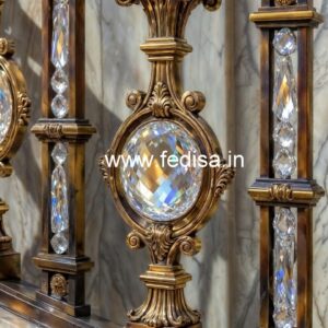 Luxury Stair Railings with Brass Crystal CR-0833