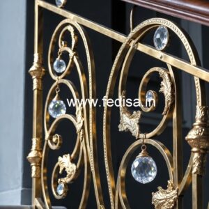 Premium Brass Crystal Railings for Modern Homes CR-0839