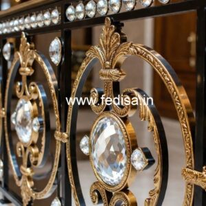Luxury Brass Crystal Railings for Interior Design CR-0843