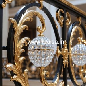 Stylish Brass Crystal Railings for Architecture CR-0844