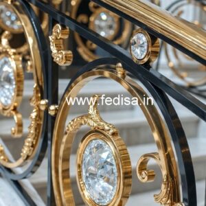 Designer Brass Crystal Railings for Projects CR-0849