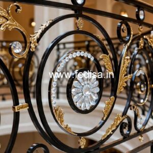 Stylish Brass Crystal Railings for Luxury Homes CR-0851