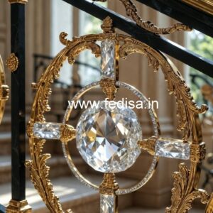 Premium Brass Crystal Railings for Luxury Design CR-0855