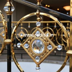Premium Brass Crystal Railings for Projects CR-0858