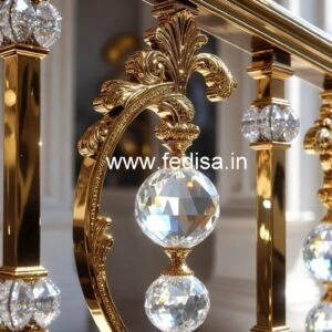 Elegant Brass Crystal Staircase Inspiration CR-0864