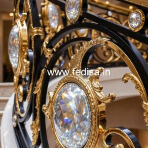 Classic Brass Crystal Railings for Modern Homes CR-0868