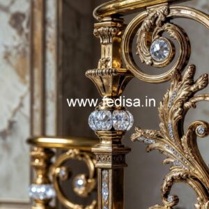 Luxury Brass Crystal Railings for Home Interiors CR-0870