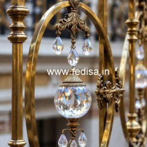 Designer Brass Crystal Railings for Modern Homes CR-0873