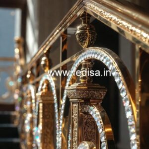 Premium Brass Crystal Railings for Home Design CR-0883