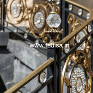 Modern Brass Crystal Railings for Stylish Homes CR-0887
