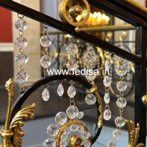 Premium Brass Crystal Railings for Modern Interiors CR-0889