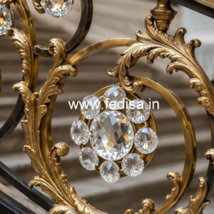 Designer Brass Crystal Railings for Grand Staircases CR-0890
