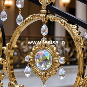 Designer Brass Crystal Railings for Elegant Homes CR-0898