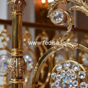 Luxury Brass Crystal Railings for Classic Interiors CR-0899